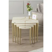 Hanah Home set od 4 umetnutih stocica Lyon, krem / zlatni