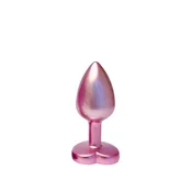 Gleaming Love Pearl Pink Plug Medium – metalni analni plug, 8.3 cm