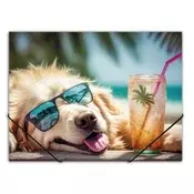 Gumena mapa, 15 mm, PP, A4, PANTA PLAST, Chillout dog 0410-0064-53