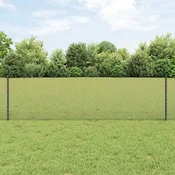 Vidaxl Varjen žični ograjo s stebri 25 x 0,6 m Jeklo s PVC premazom