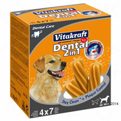 Vitakraft Dental 2in1 medium multi pakiranje - Ekonomicno pakiranje: 3 x (4 x 180 g)