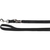 Povodec za pse dvojni najlon črn 200cm x 2cm x 2mm Flamingo - Pasji povodci