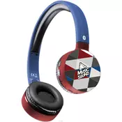 CellularLine MusicSound bežične slušalice, crvena-plava