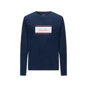 JACK & JONES Majica JJBUSTER mornarska / rjasto rdeča / bela