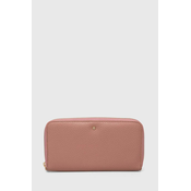 Usnjena denarnica Geox D35K3H-00046 D.WALLET ženska, roza barva