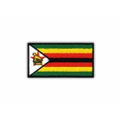 shumee Našitek zastave Zimbabveja - nalepka za likanje/toplotno varjenje - vezen našitek/značka/emblem