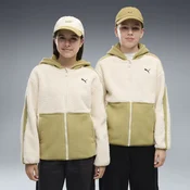 PUMA Essentials Elevated Winterized Relaxed Sweat Jacket Youth, Clothing, Alpine Snow, 13-14Y