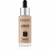 Eveline Cosmetics Liquid Control tekuci puder s kapaljkom nijansa 035 Natural Beige 32 ml
