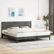 Krevetna konstrukcija Tamnosiva 200 x 200 cm Kordura tekstil