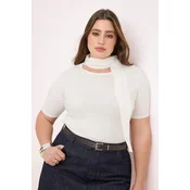 Trendyol Curve Ženska bluza Tbbss26Af00016, Krem