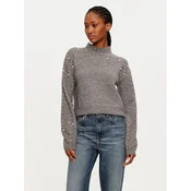 Pieces Pulover Rea 17152846 Siva Regular Fit