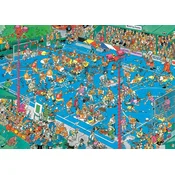 Jumbo - Puzzle Jan van Haasteren: Hokejska prvenstva - 1 000 kosov