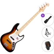SX SJB75 Standard SET 3-Tone Sunburst Električna bas kitara