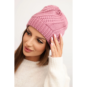 Kesi Womens winter wool cap K441 dark pink