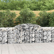 Lucne gabionske košare 9 kom 300x50x80/100 cm pocincano željezo