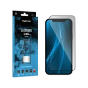 slomart MYSCREEN DIAMOND GLASS LITE prozorno steklo z lepilom FULL GLUE za Apple iPhone 12/12 Pro 6,1 črno