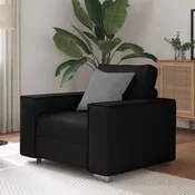 Sofa stolica Crna 100 cm Lažna koža