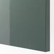 METOD Visoki element s izvlacnim fiokama, bela/Kallarp tamna sivozelena visokog sjaja, 60x60x200 cm