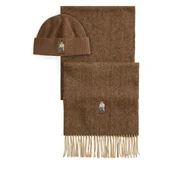 Set šal + kapa Polo Ralph Lauren 449P20309001 Rjava
