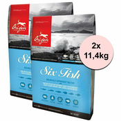 ORIJEN Adult 6 Fish Dog 2x11,4 kg