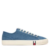 Tenis superge Tommy Jeans Archive Y2K Lace Up Denim EM0EM01751 Modra