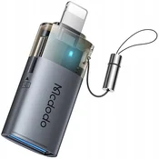 Mcdodo MCDODO USB-A NA LIGHTNING ADAPTER BRALNIK TF KARTIC 512 OTG LED