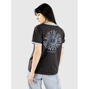 Rip Curl San Carlos Ringer T-shirt washed black