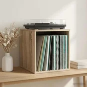 vidaXL Škatla za vinilne albume Sonoma hrast 37 x 36,5 x 38 cm