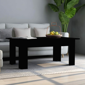 Stolic za kavu crni 100 x 60 x 42 cm od konstruiranog drva