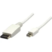 MANHATTAN Manhattan Mini-DisplayPort / DisplayPort adapterski kabel mini DisplayPort  vtič\, DisplayPort  vtič 2.00 m bela 324748-CG  DisplayPort kabel, (20410758)