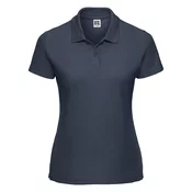 Navy Blue Polycotton Polo Russell Womens T-Shirt