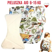 shumee NappiMe AIO žep za večkratno uporabo iz mikroflisa SNEŽNO BELA