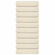 Vidaxl Kopalne brisače FROGN 10 kosov kremne 100x150 cm 360 g/m2