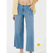 Sinsay - Teksas culotte pantalone - plavi džins