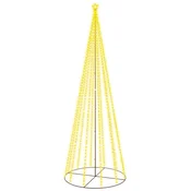 Vidaxl Novoletna jelka stožec 732 toplo belih LED lučk 160x500 cm