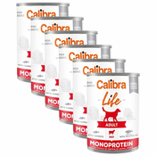 Calibra Dog Life Adult Beef with Carrots 6x400 g
