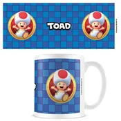 Skodelica Pyramid International Super Mario Toad 3D Port - bela