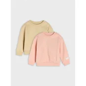 Sinsay - Komplet od 2 gornja dela trenerke - pastelno roze
