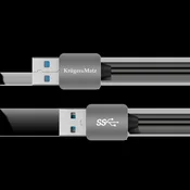 slomart Kabel USB 3.0 vtič-vtič 1m Kruger&Matz (raven)