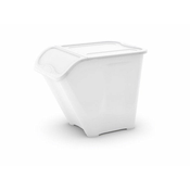 Bijela plasticna kutija za pohranu s poklopcem 55x39x32 cm All In Box – KIS