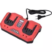 Punjač baterija, dvostruki, Garden20V, 20V, 2x2,4A za baterije 8895780 i 8895782