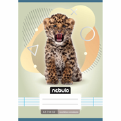 Nebulo: Speta 1. razred črtasti zvezek A5 14-32 Živalski - Leopard