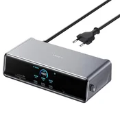 Hub postaja Anker Docking Station Prime 14v1, DisplayLink 8K, trojni zaslon, hitro polnjenje 140W - gray