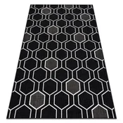 eoshop Preproga SPRING 20404993 Šestkotni sisal, zanka - črna ( - Velikost: 120x170 cm)