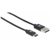 Kabel MANHATTAN, USB 2.0, USB-A (M) na USB-C (M), 3.0m