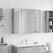 vidaXL Kopalniška ogledalna omara Betonsko siva 60 x 14,5 x 50 cm