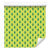 Fototapeta Majhni božični vzorci Rumena in limeta 50x1000 cm