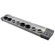Oehlbach Oehlbach Powersocket 907 MKII Visokokakovosten hi-fi razdelilnik s filtrom Oehlbach D1C17031 razdelilna letev s stikalom antracitna vtičnica 1 kos, (20457397)