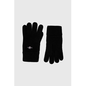 Vunene rukavice Gant boja: crna
