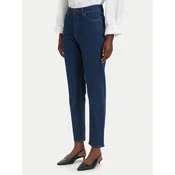 HUGO Jeans hlače Noe_B 50547418 Mornarsko modra Mom Fit